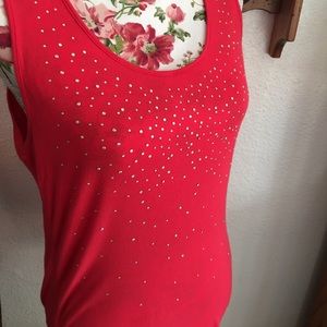 Hot Pink Embellished Rue 21 Tank